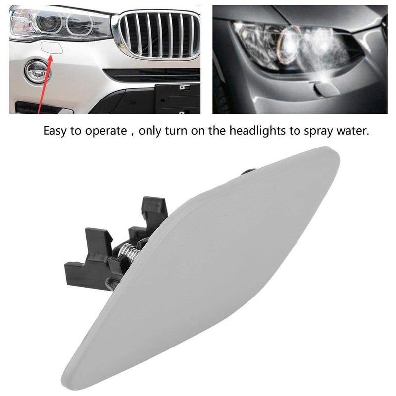 KIMISS Front Bumper Washer Cover, for 3-Series E92 E93 328i 335i, Car Headlight Washer Cover Lamp Flap Bumper Trim Decor 6167 7171660 6167 717166059(Left) - Image 5